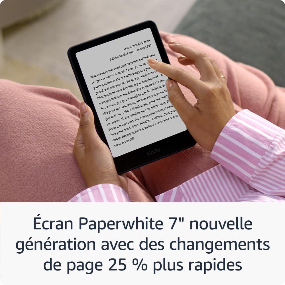 Nouvel Amazon Kindle Paperwhite (16 Go) : Lecture Rapide, Écran Antireflets 7", Autonomie de Plusieurs Semaines - Image détaillée