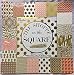 Shoppes on the Square 12x12 Cardstock Scrapbooking Paper Pad, Gold Foil, Embossed