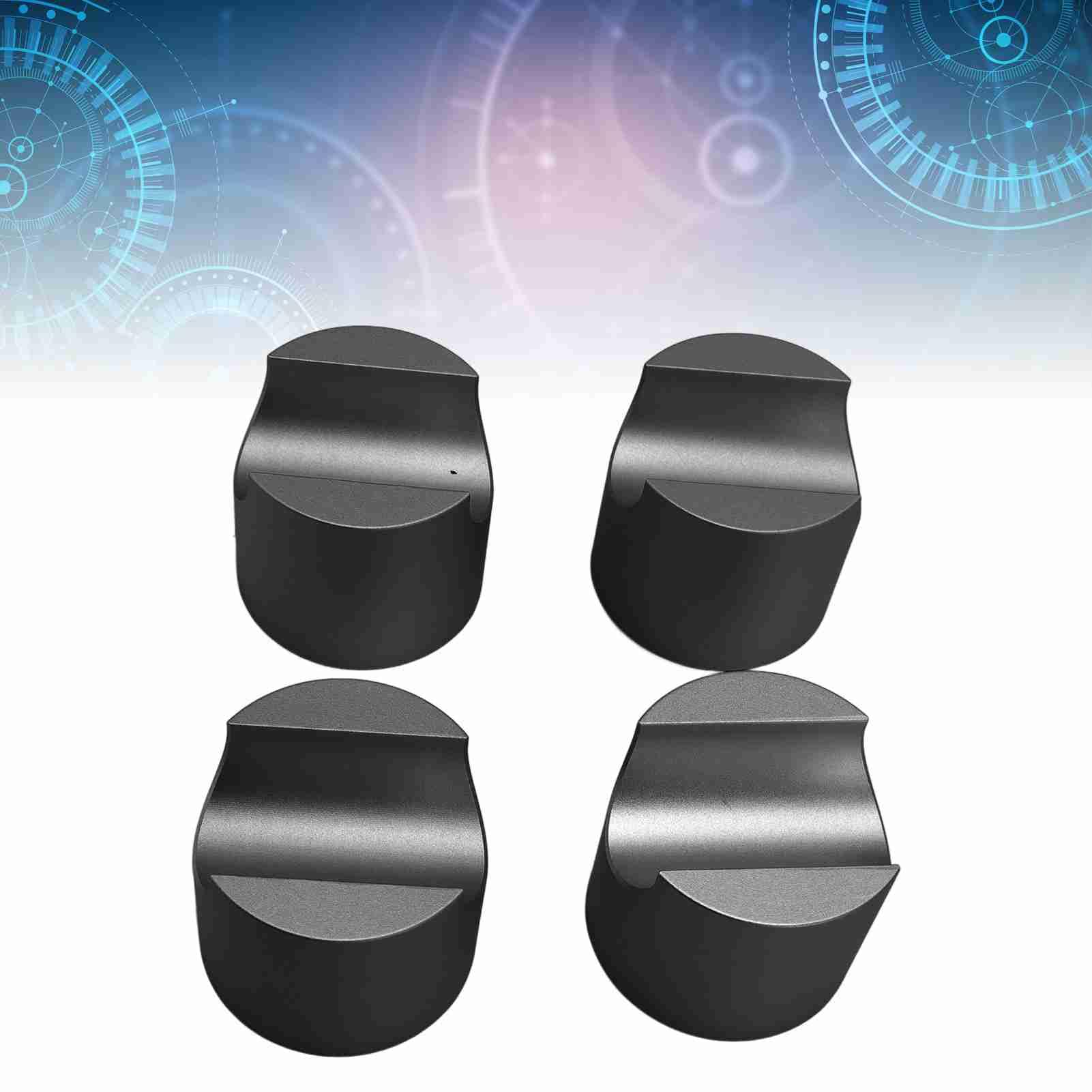 Zunate Zacisk Stabilizujący Kabel HiFi 4 szt. |Wspornik z Drutu ze Stopu Aluminium do Kina Domowego z redukcją Wibracji Głośników (BLACK)