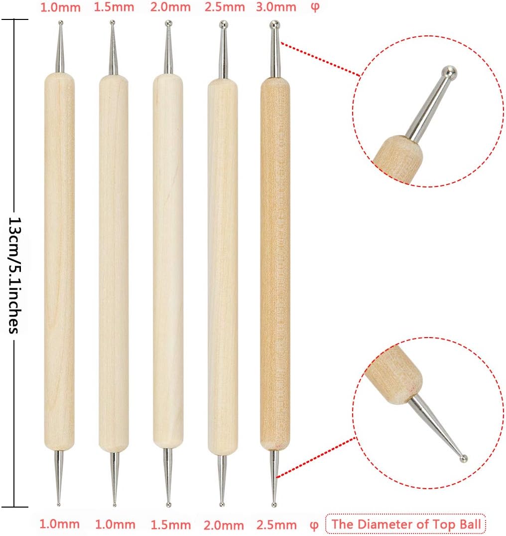 200 Sheets Transfer Carbon Paper and Tracing Paper with 5 Pieces Embossing Styluses Stylus Dotting Tools for Paper, Metal, Glass, Drawing, Carving, Wood Burning Craft