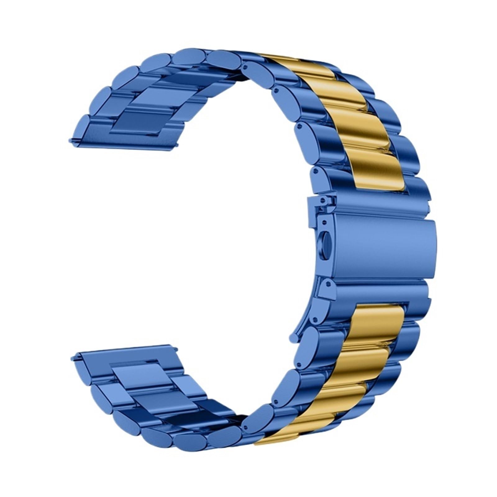 Cinturino di ricambio in acciaio inossidabile da 20 mm e 22 mm, unisex, adatto per accessori tradizionali (nero rosso, 22 mm)