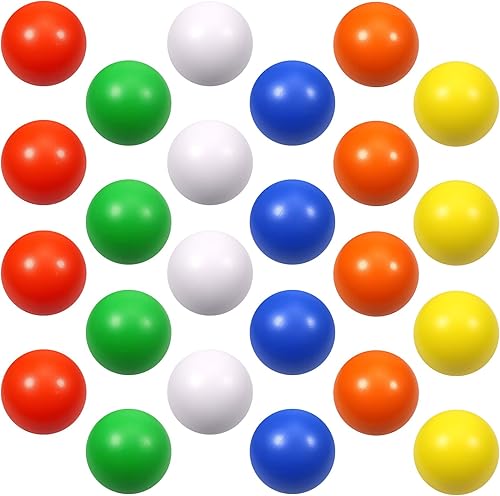 kymqlyw 24 bolas de espuma de 6 colores para aliviar el estrés para niños y adultos, juguetes sensoriales para aliviar la ansiedad, TDAH, autismo (6