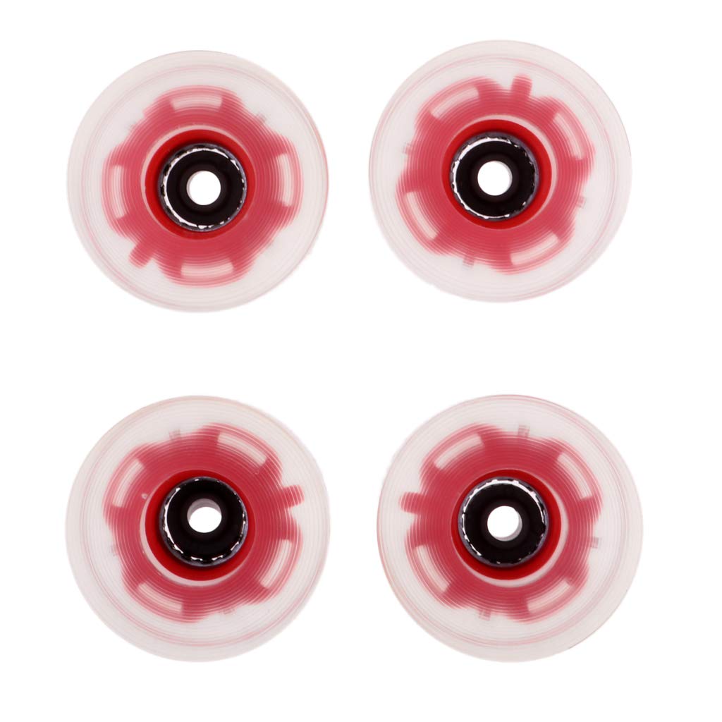 Skateboard-Räder, 60 mm, leuchtet bei Nacht, 78 A, Dunkelblau, 4 Stück