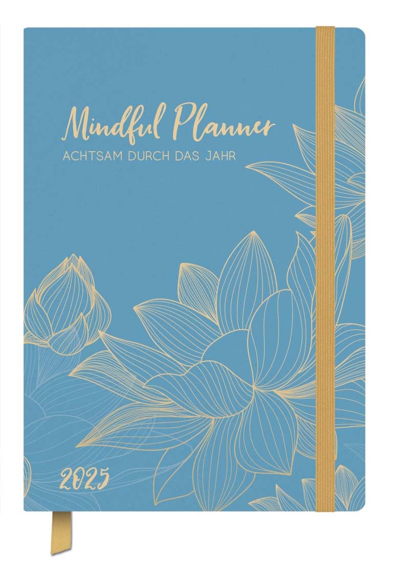 Terminkalender Jahresbegleiter Mindful 2025: Terminplaner 13 x 18,5 cm