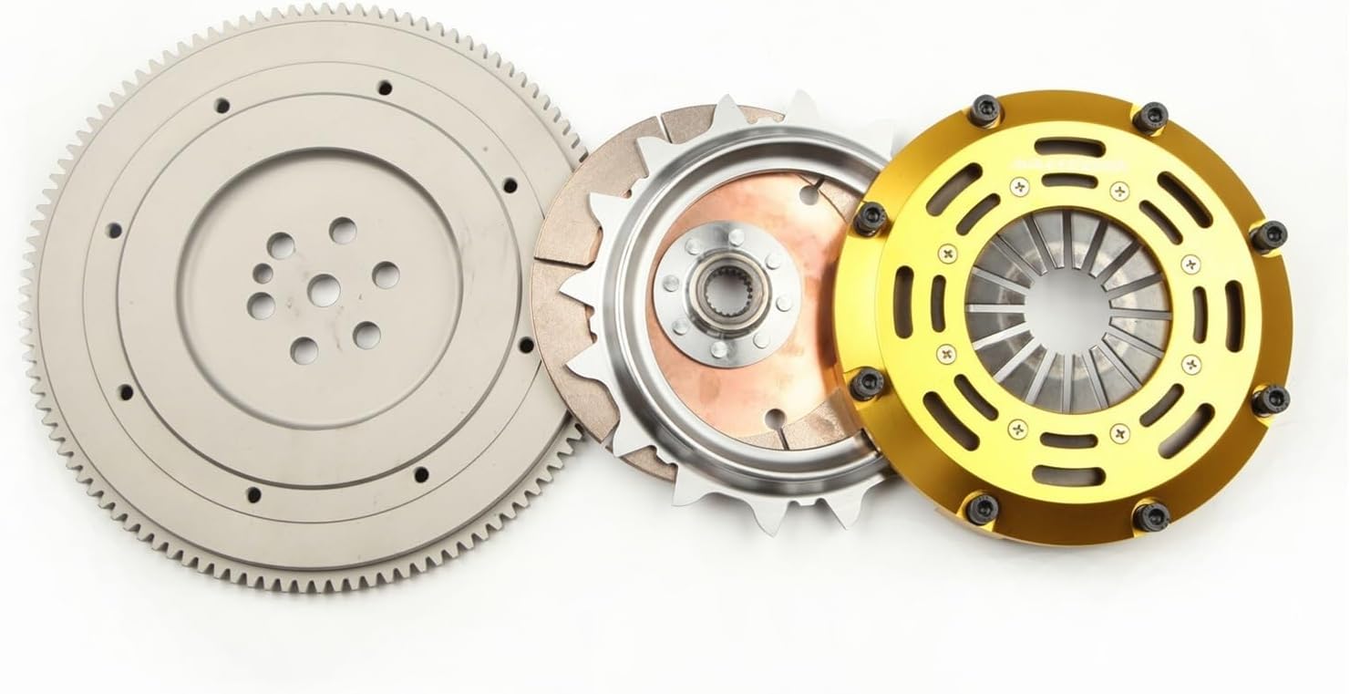 Racing Clutch Single Disk Compatible with 90-92 Mitsubishi Eclispe GS-T 2.0L Turbo, FWD 6-Bolt