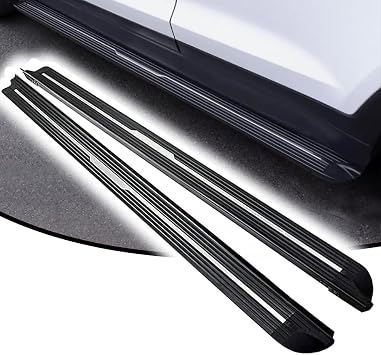 Running Boards for Mitsubishi Outlander 2022-2025 | 2PCs Aluminum Fixed Side Steps | No Drill Bolt-On Kit | Rail Board SUV Accessories Black 1 Set HJG
