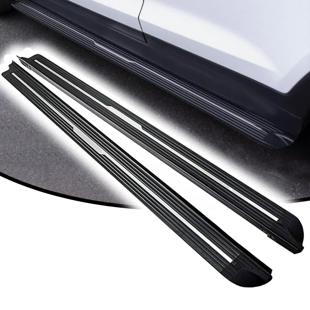 Marchepieds Audi Q7 2016-2025 en aluminium noir - 7