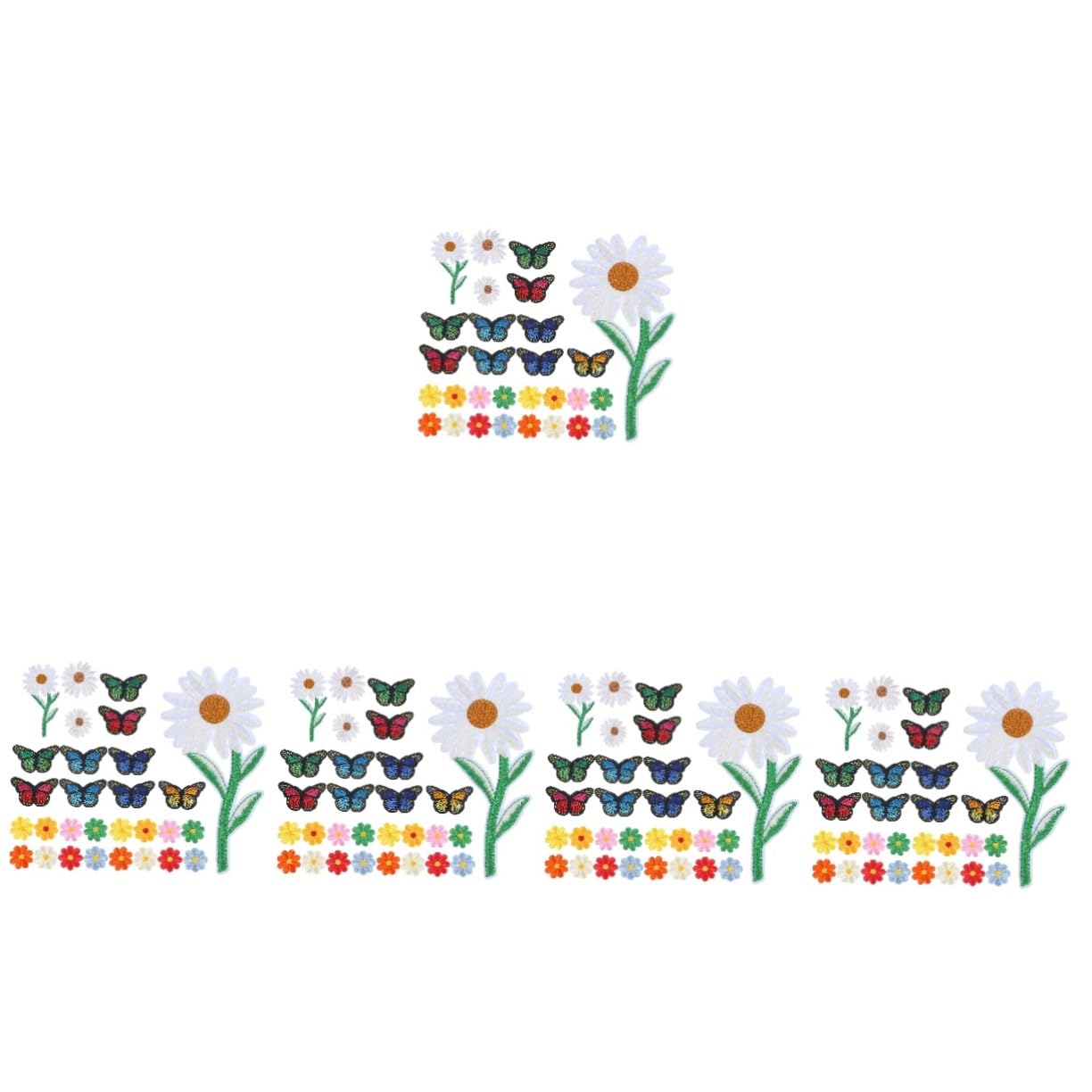 COHEALI 195pezzi Patches Ricamati Per Decorazione e Riparazione Toppe Termoadesive a Per Abbigliamento e Accessori Facile Applicazione Su Giubbotti e Jeans