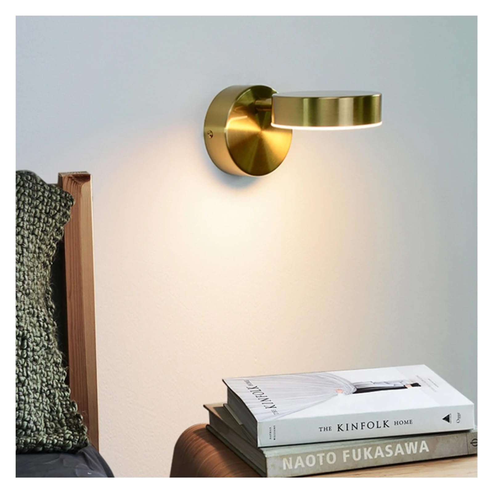 ITOSUI Indoor Lighting for Home Touch Dimming Wall Lamp Modern Minimalist with Switch LED Wall Lights Aisle Beside Room Sconce Fixture(d,No Switch) (White Switch) (Gold Touch Dimming)