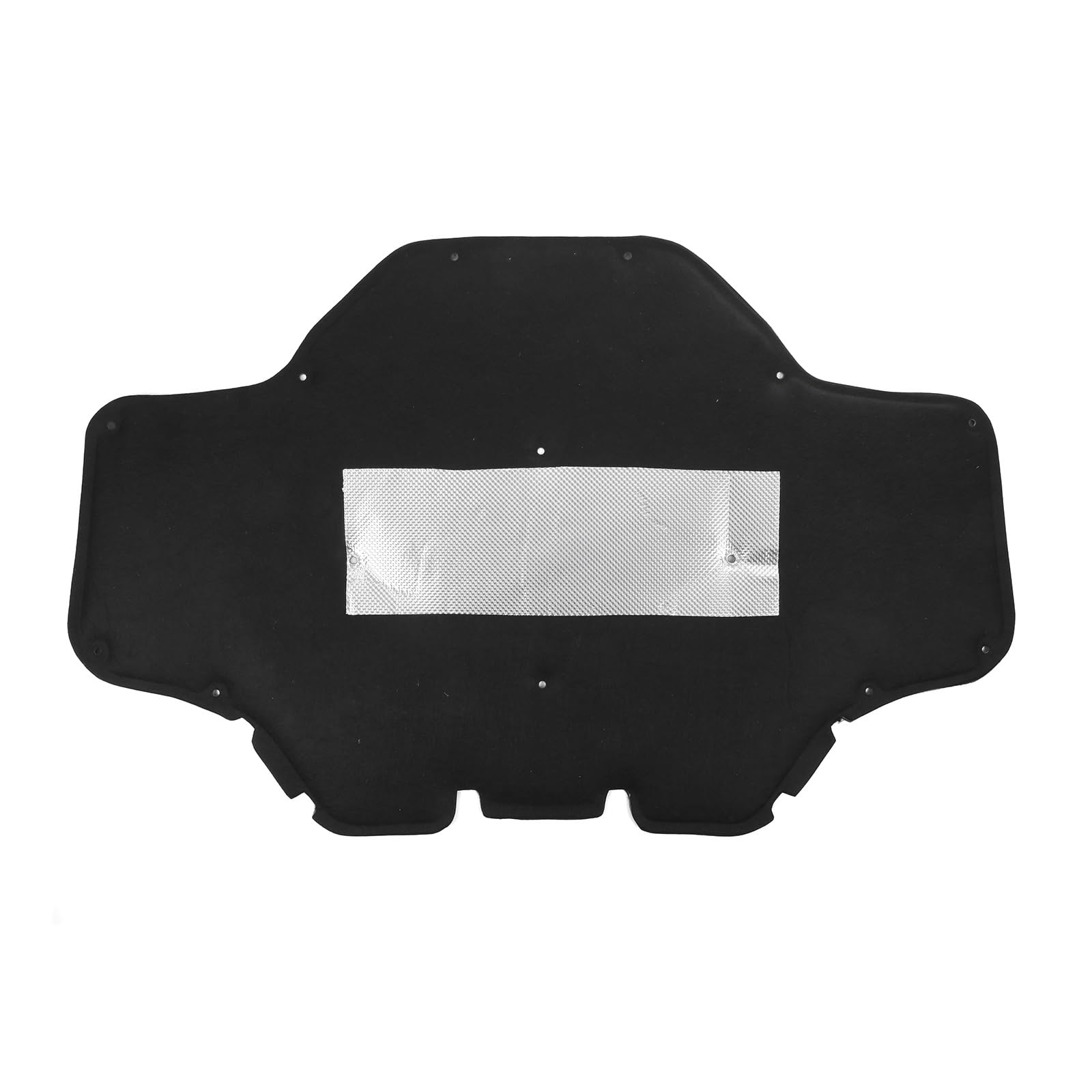 FrontHood Engine Mat Pad Cover for BMW for X3 G01 X4 G02 2018-2020 Car Front Hood Sound Insulation Pad Engine Proof Heat Mat(Blackandsilver)