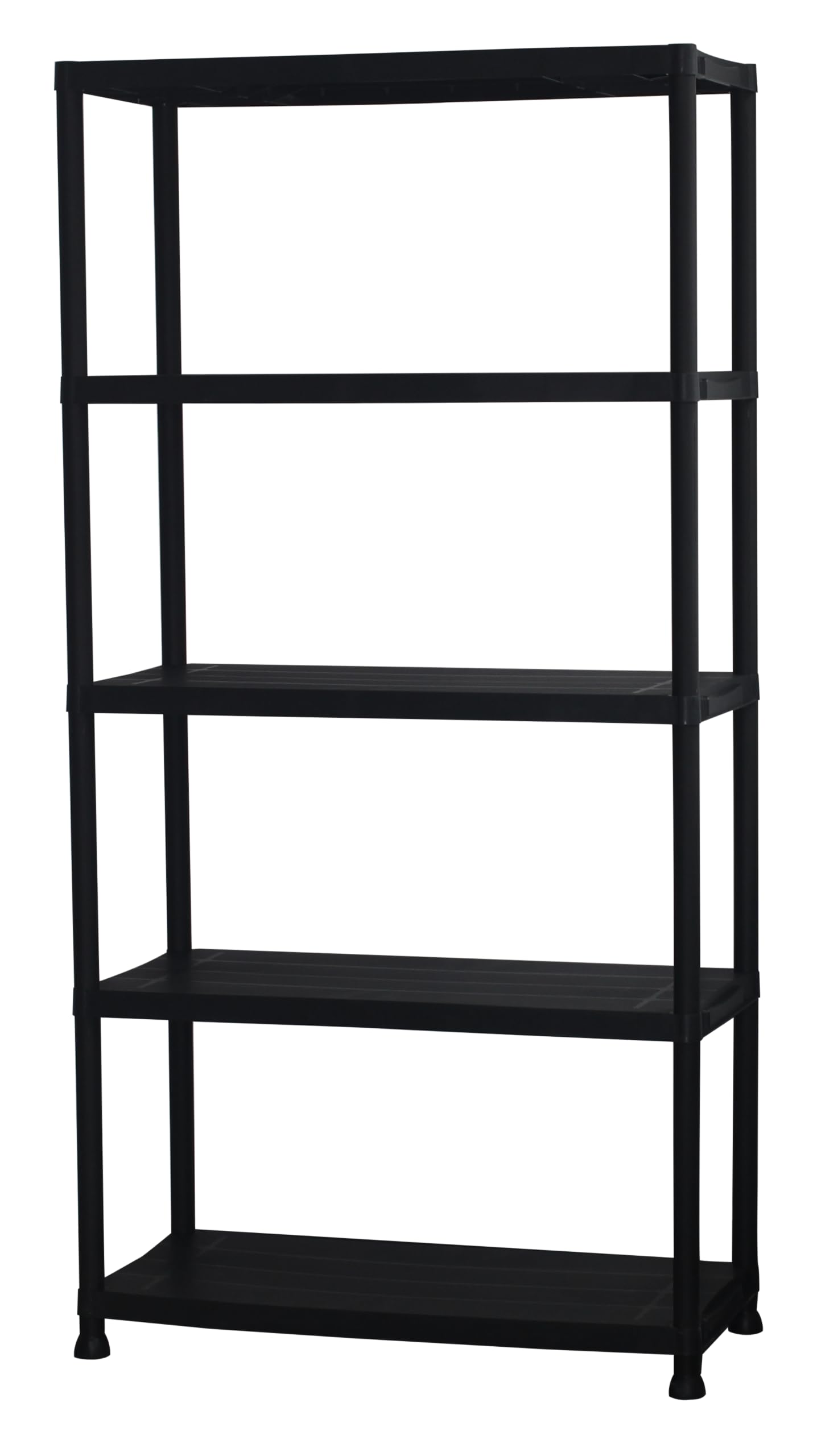 Marbueno Estanteria 5 Baldas Plastico Negro 90x40x180 cm Jardin 10539
