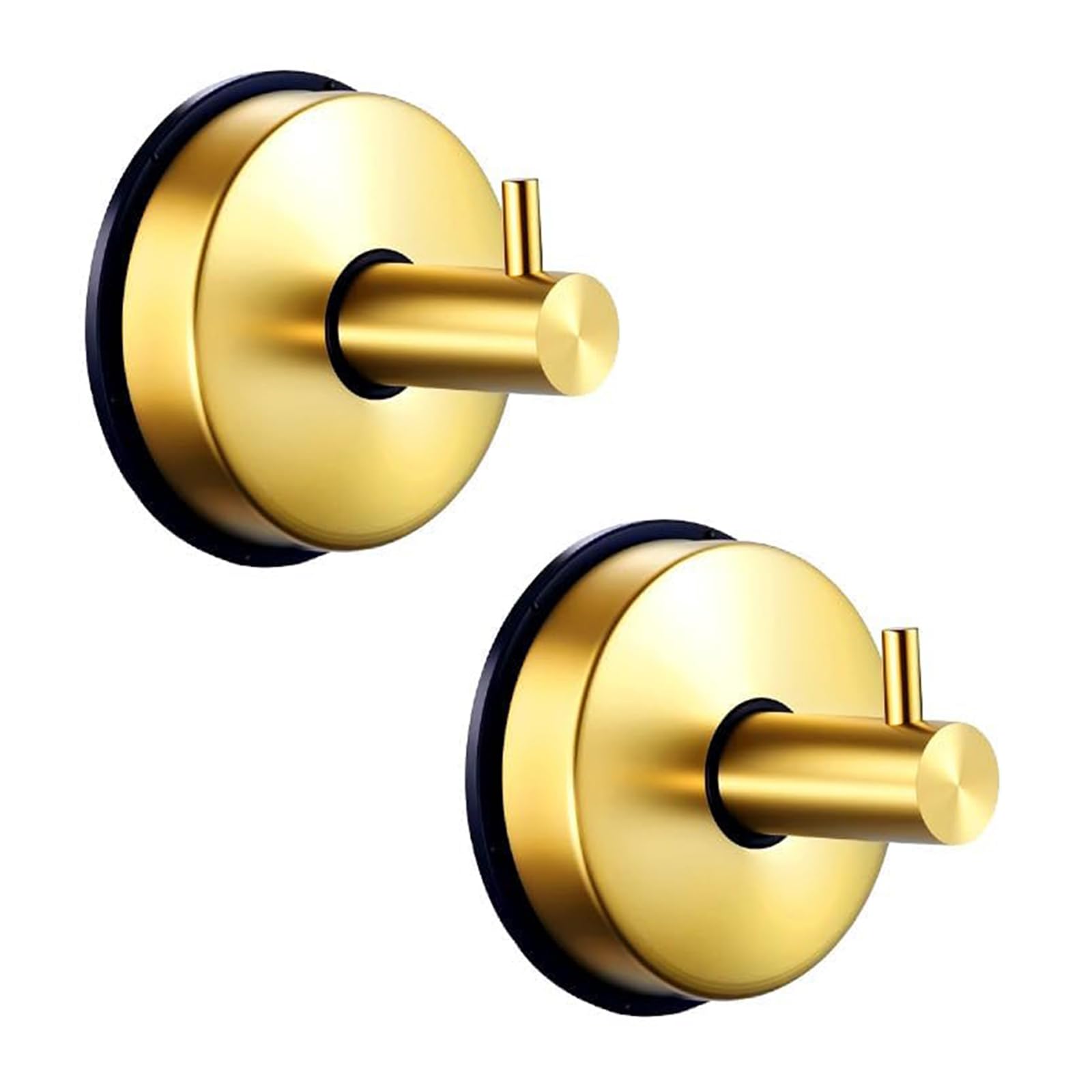 Hdoytxxm Gold 2Pcs Vacuum Suction Cup Hooks For Towels Keys Hats Removable Wreath Holder Bathroom Kitchen Organizers Bathroom Kitchen Organizers