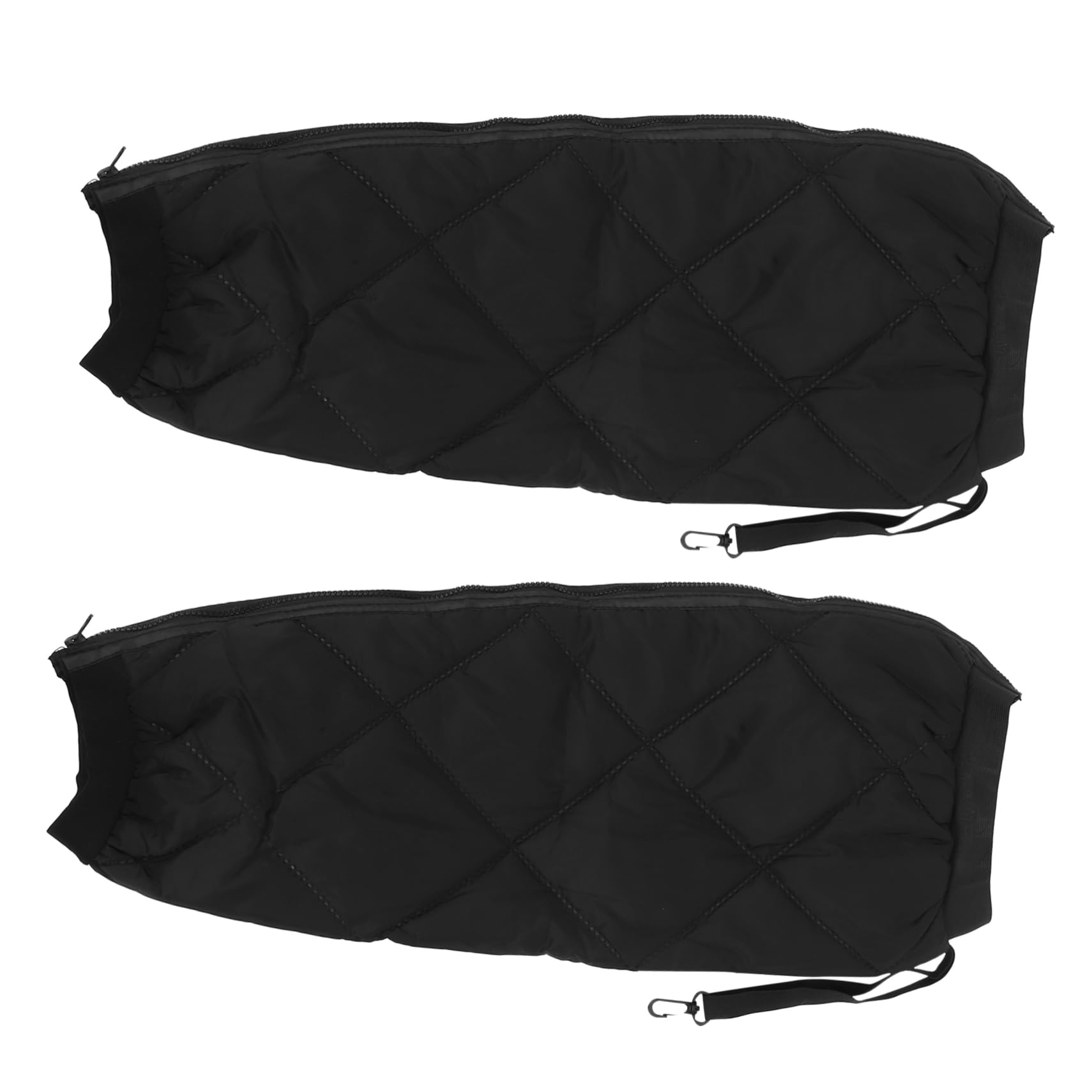 Jambières coupe-vent de moto polaire épaisse et protections de genoux pour vélo hiver