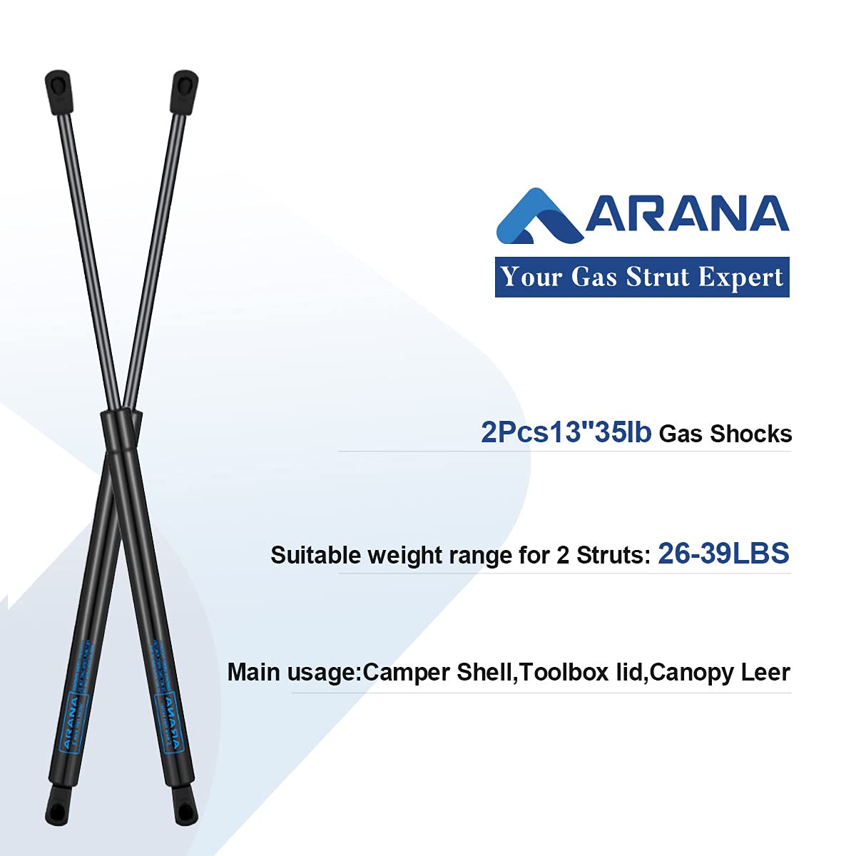 Gas Strut 700mm-100n X1 (10mm Shaft) Caravans, Camper Trailers - Foto 12