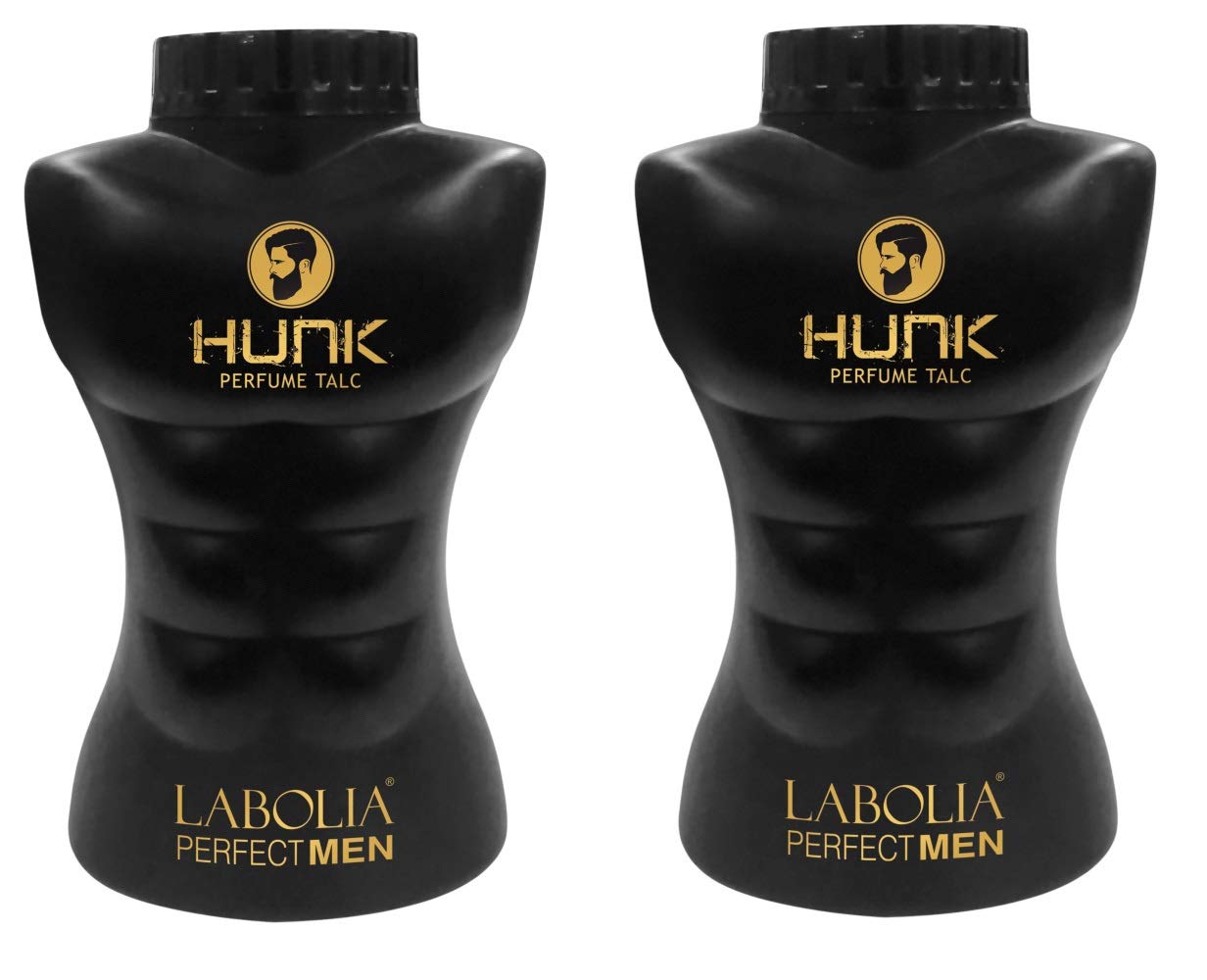 LaboliaHunk Perfume Talcum Powder , instant relief from prickly heat 300g each (Pack of 2 ( 600g ))