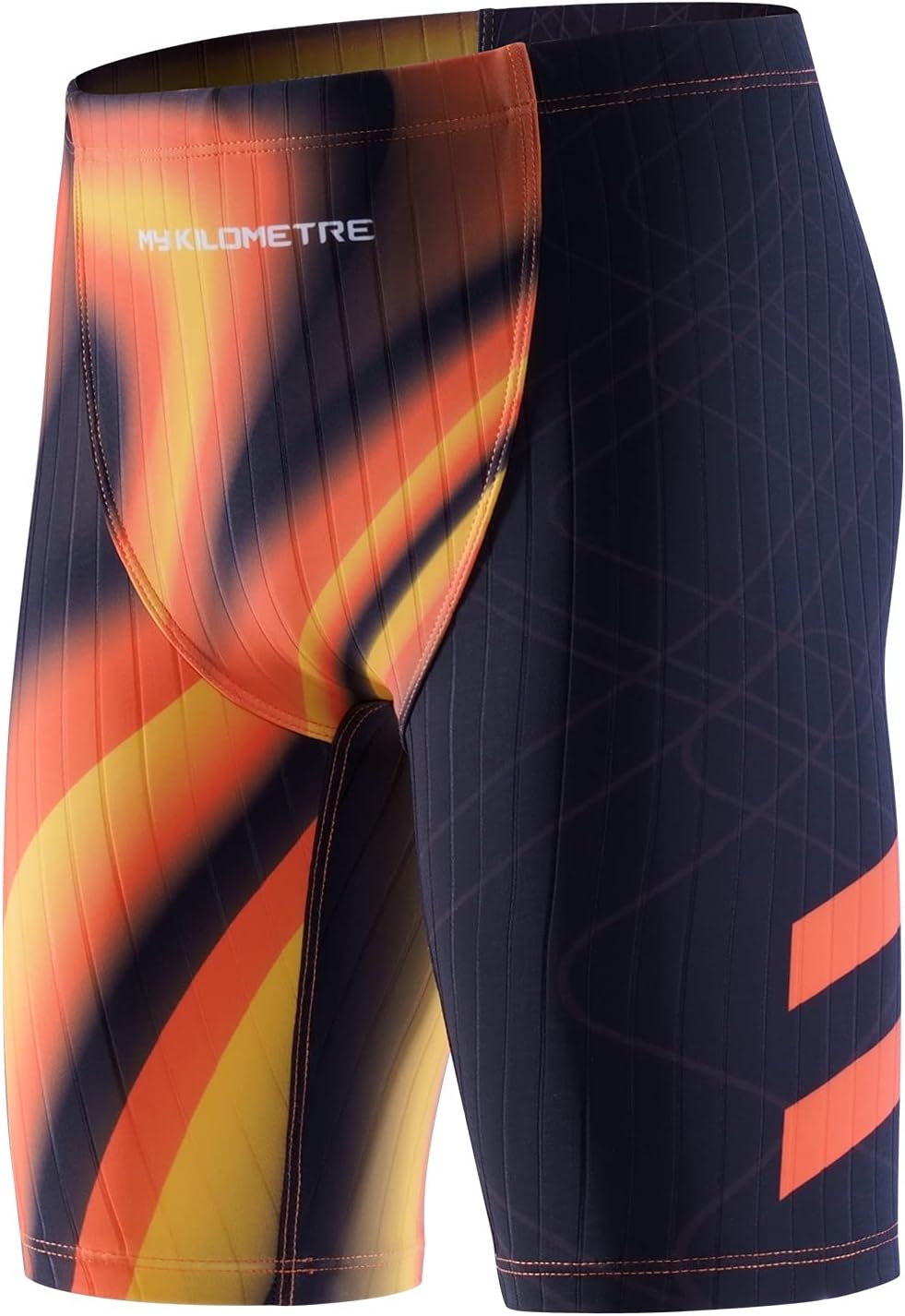 MY KILOMETREBoys' Jammer Swimsuit with Drawstring Training Swimwear for Kids Endurance Boys Youth Swim Shorts Kids Swimsuit