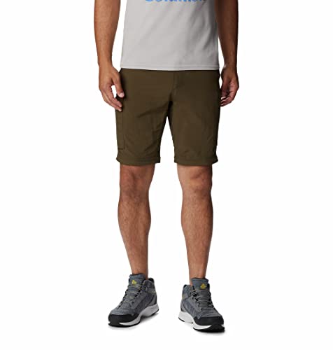 Image of Columbia Mens Silver Ridge Convertible Pant, Olive Green, 40