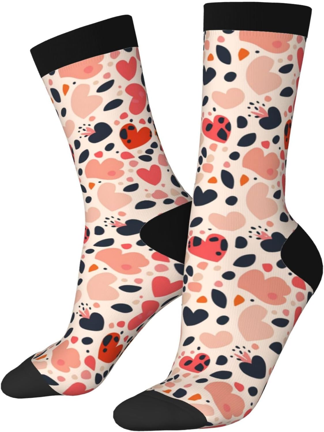 Adult Socks Novelty Crew Socks Crazy Dress Socks Fun Colorful Novelty Graphic Crew Tube Socks Mid-Calf Funny Socks