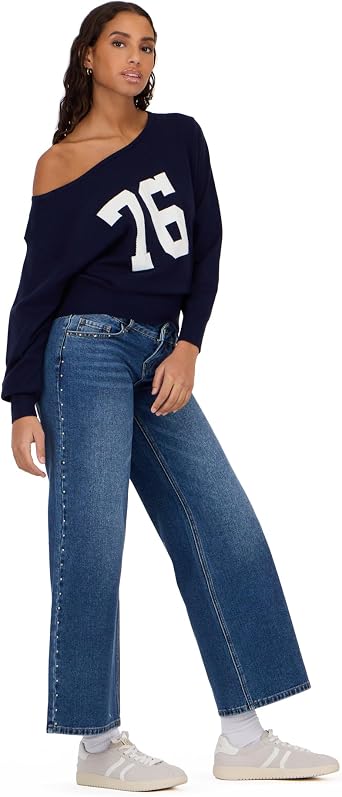 Forever 21 Women's Off Shoulder Slouchy Sweater with High Rib Start