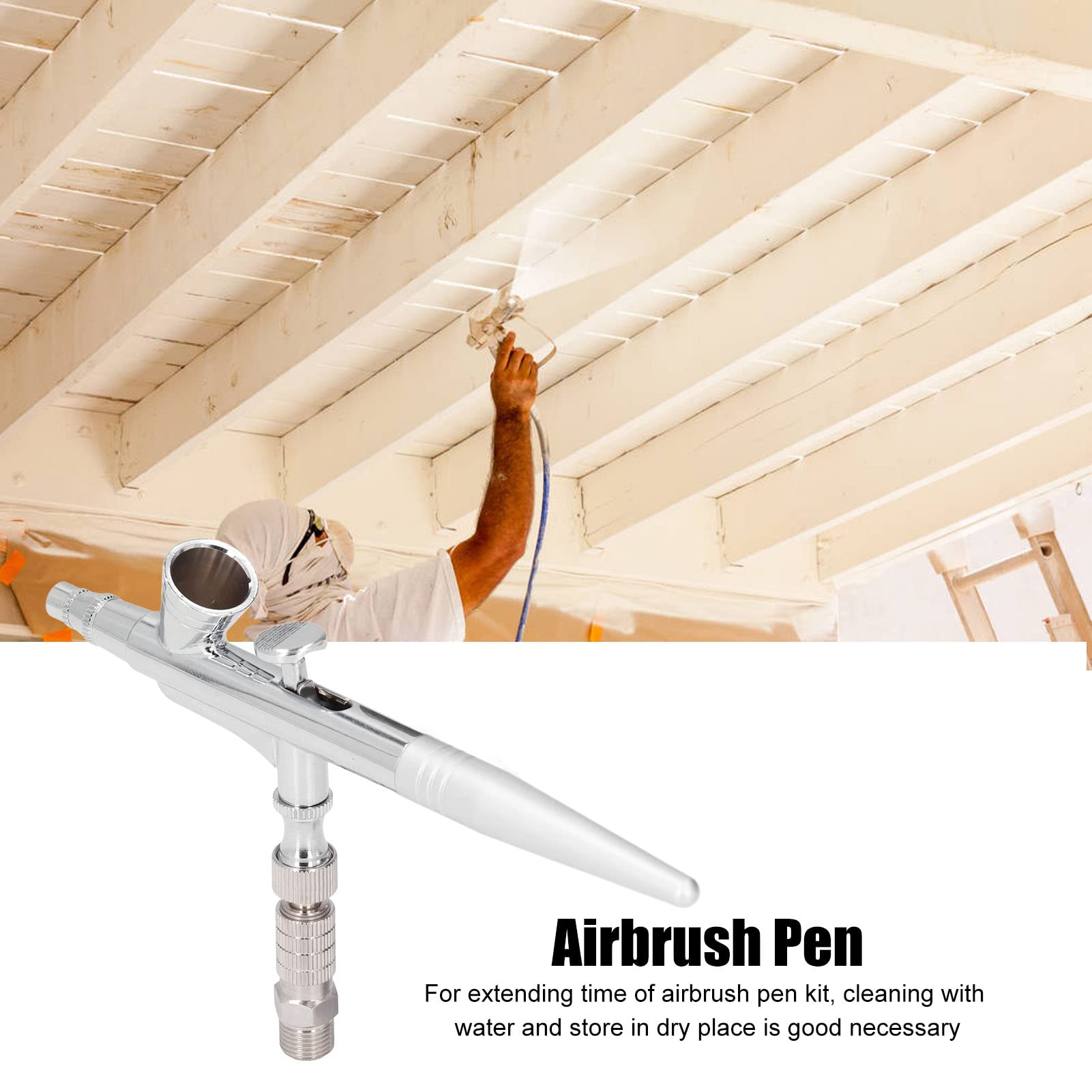 Kit a penna spray per vernice, 5-30psi, calibro di connessione G1/8, ugello da 0,2 mm a 0,5 mm, set penna aerografo il trucco unghie di pittura