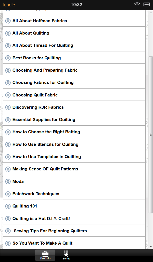 Quilting Guide for Android