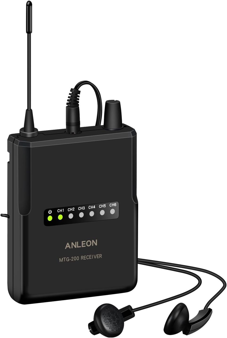 Anleon MTG-200 UHF Professional Tour Guide System Simultaneous Interpretation Church Translation System (1 Transmitter & 20 Receivers) (1 Transmitter 2 Receiver)