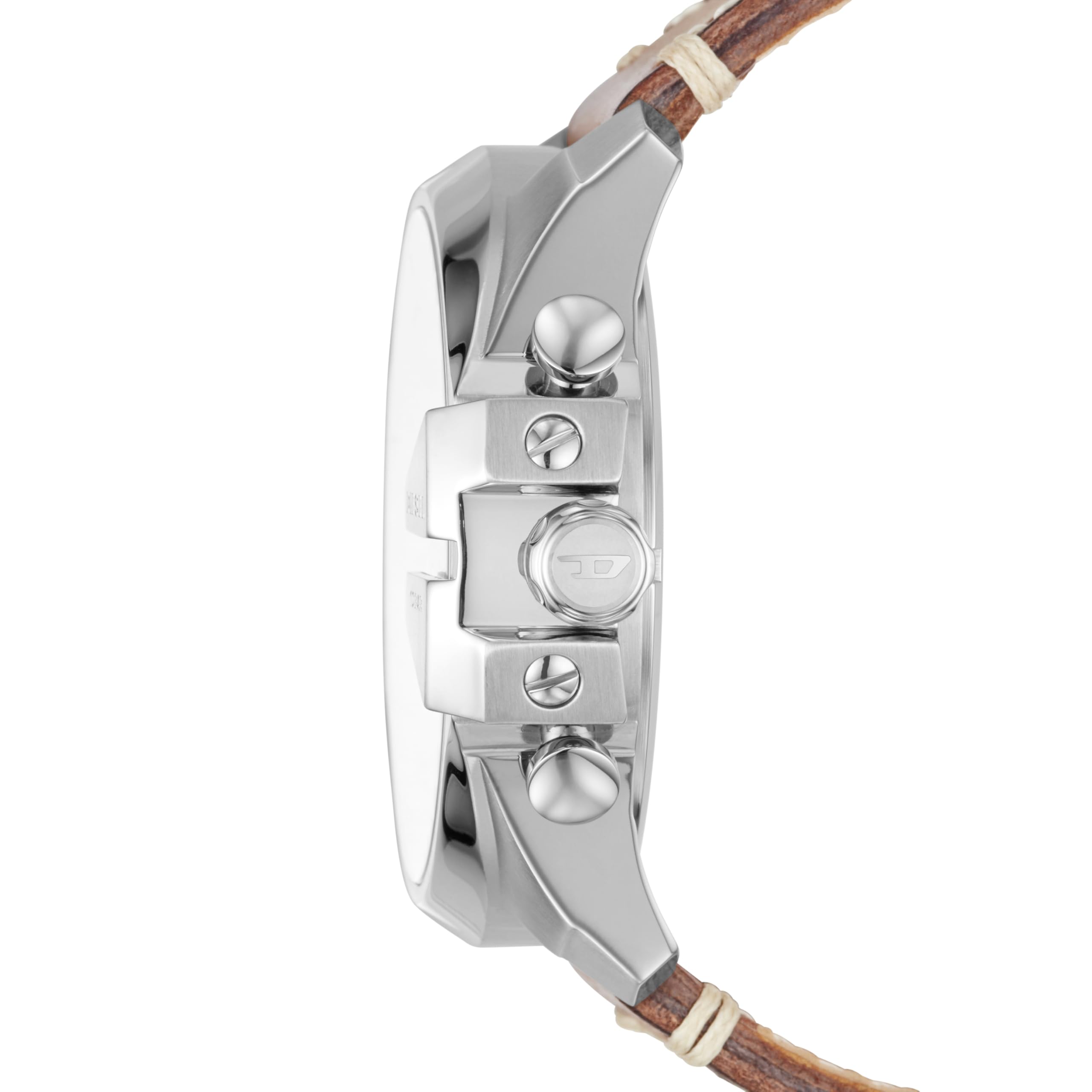Diesel Mega Chief Series Herrenuhr, Chronographenwerk mit Lederarmband