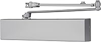 Brinks Heavy Duty All-in-One Commercial Door Closer Aluminum Finish - Adjustable Size 1-5, 180° Opening, UL Fire Rated