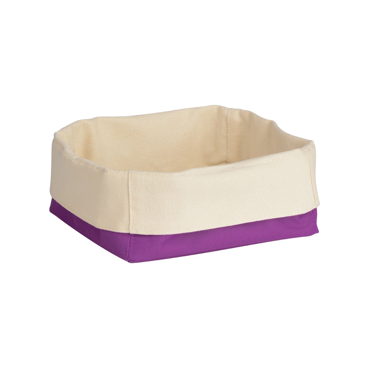 Premier Housewares Bread Basket, 14 x 21 x 18 cm - Purple/Cream