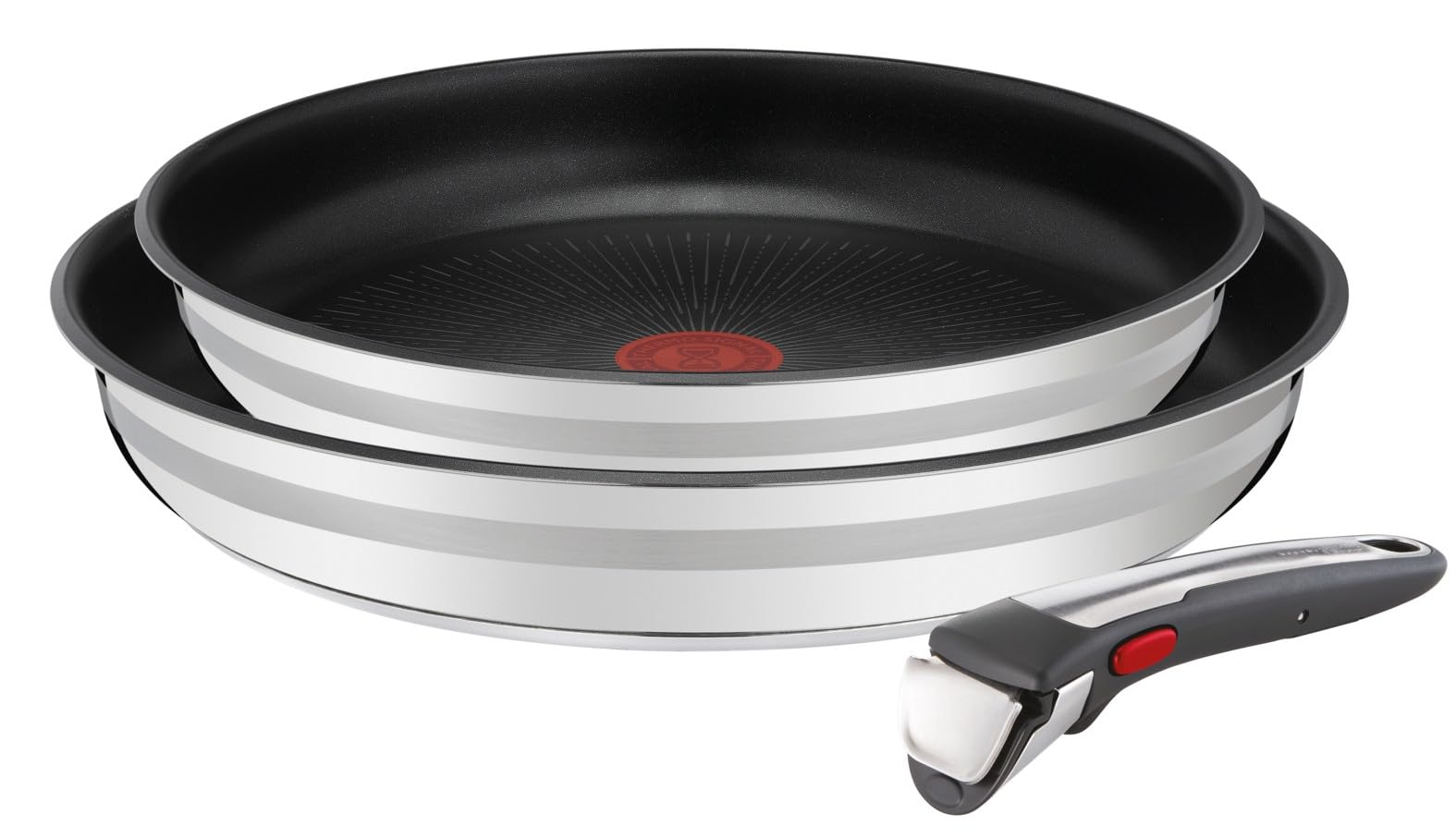 Tefal Jamie Oliver Ingenio 3-delige pannenset Roestvrij staal