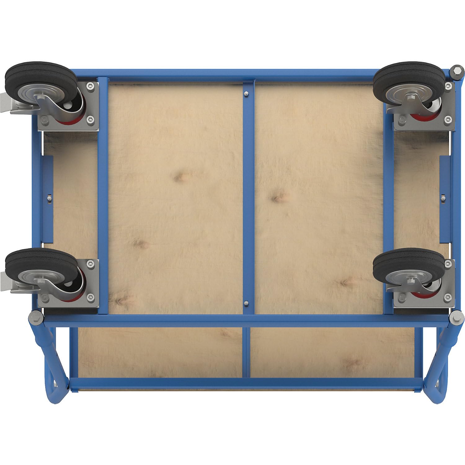 eurokraft | Tischwagen Flex | Tragfähigkeit 200 kg | 2 Etagen