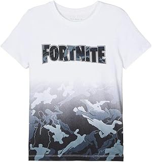 Name It Nkmfortnite Grey SS Top Box LIC T-Shirt Bambini e Ragazzi