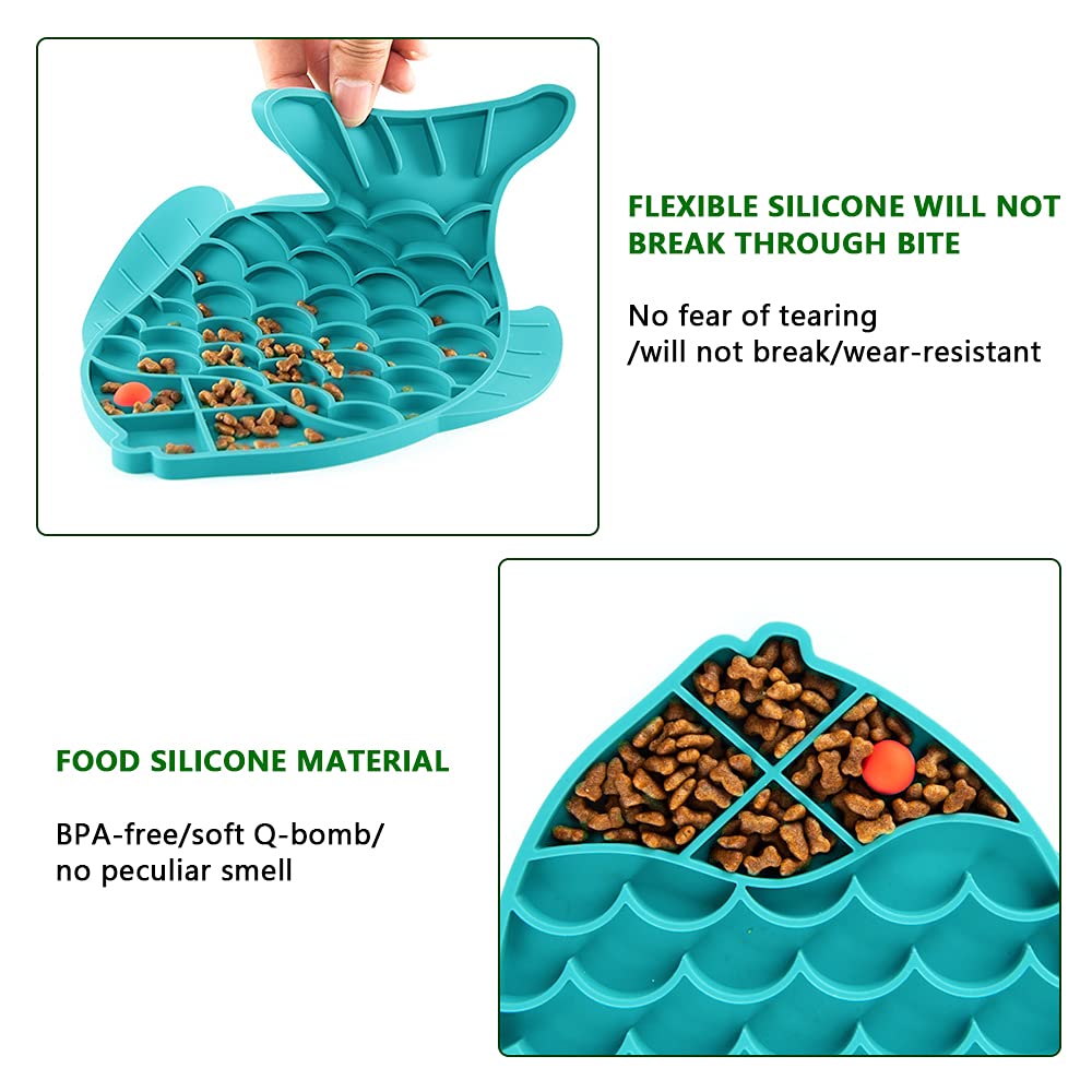 Superdesign Lento Feeder Ciotola Per Cani - Anti-soffocamento Rallentare Mangiare Ciotola Antiscivolo Animali Vassoio - Foto 3