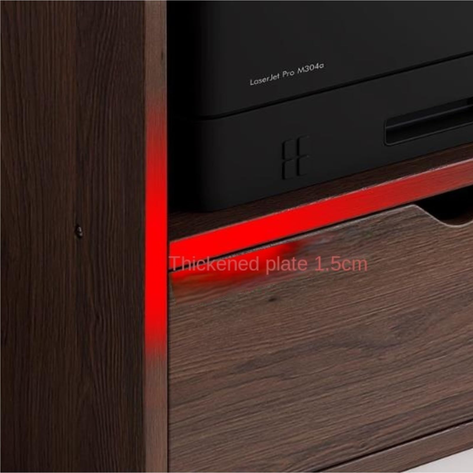 Tavolo per Stampante Mobiletto Portadocumenti da Scrivania A più Livelli in Legno for Stampante Supporto per Stampante