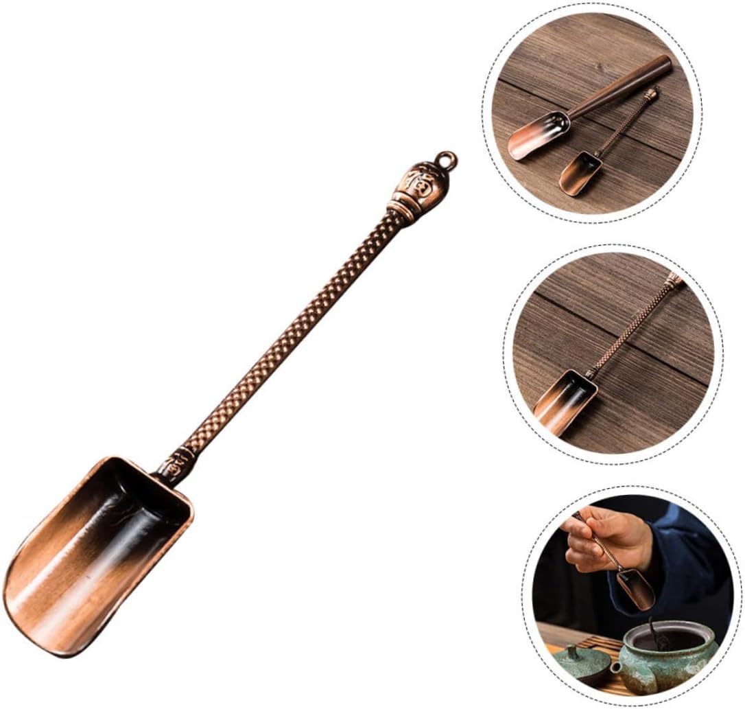 Decorative Tea Scoop Multi-function Household Tea for Loose Leaf Sugar Portable Shovel Handle for Easy Serving and Mixing