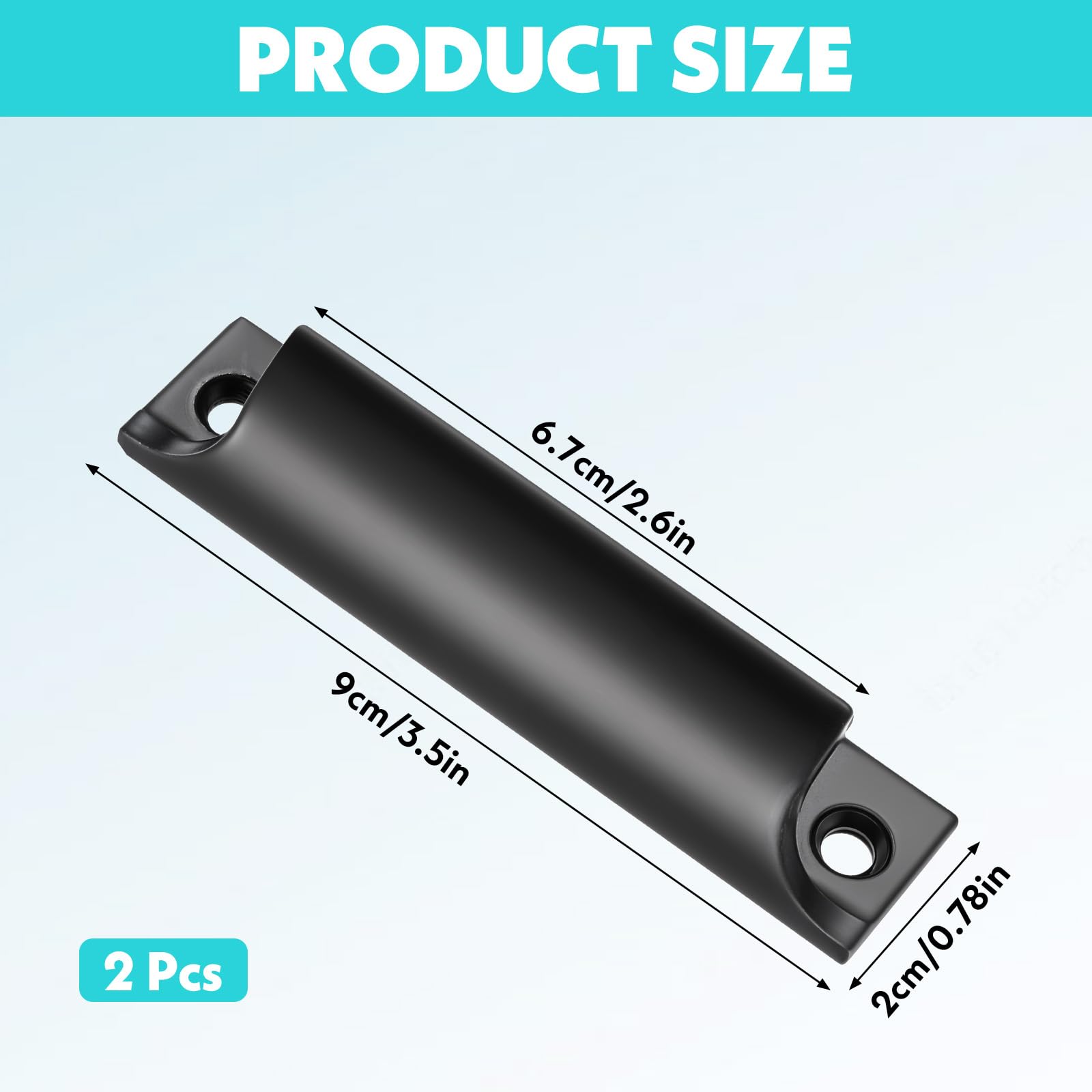 GEEHUA 2Pcs 3.5-inch Cabinet Handles - Image 2