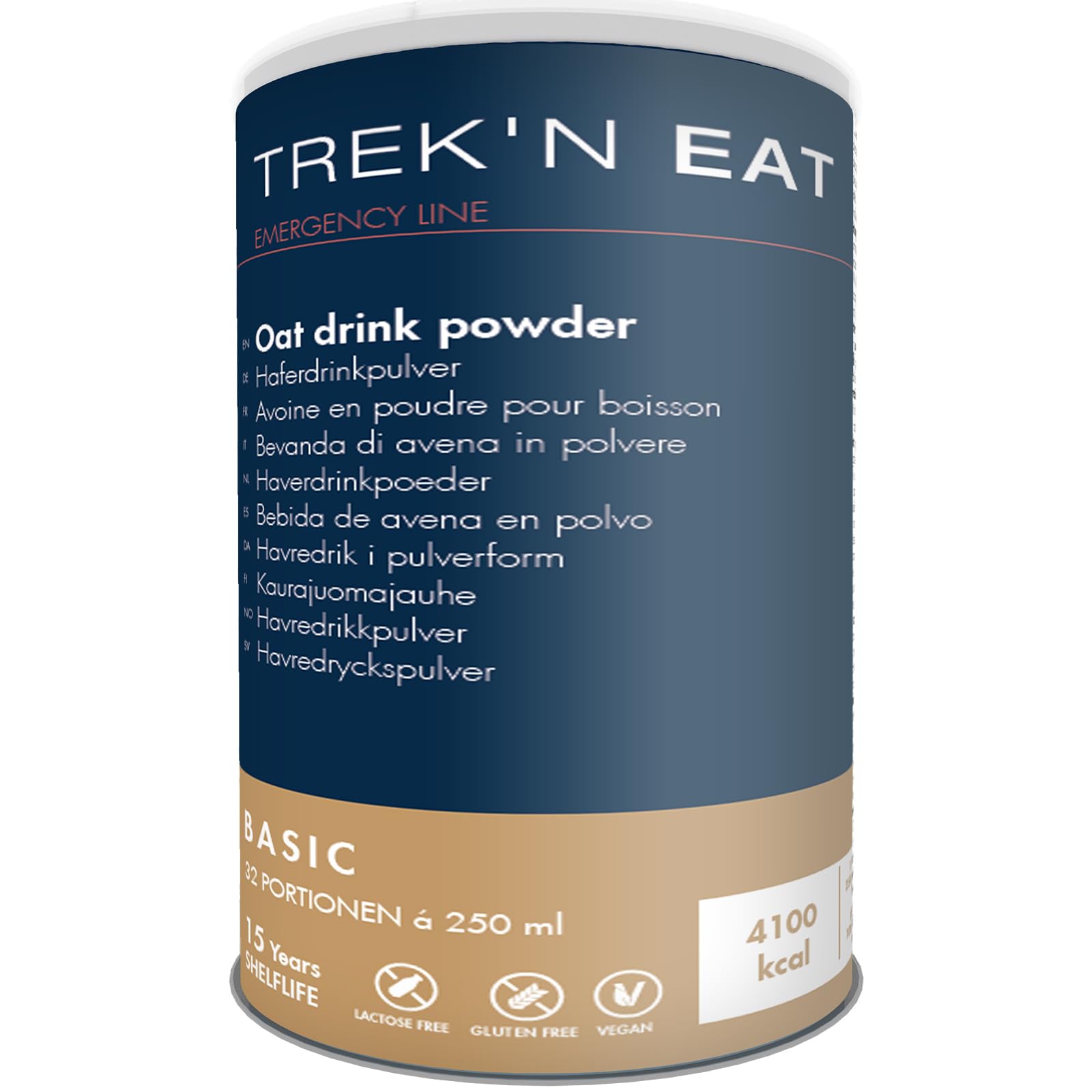 TREK'N EAT Poudre pour boisson à l'avoine EL, Conservation de 15 ans
