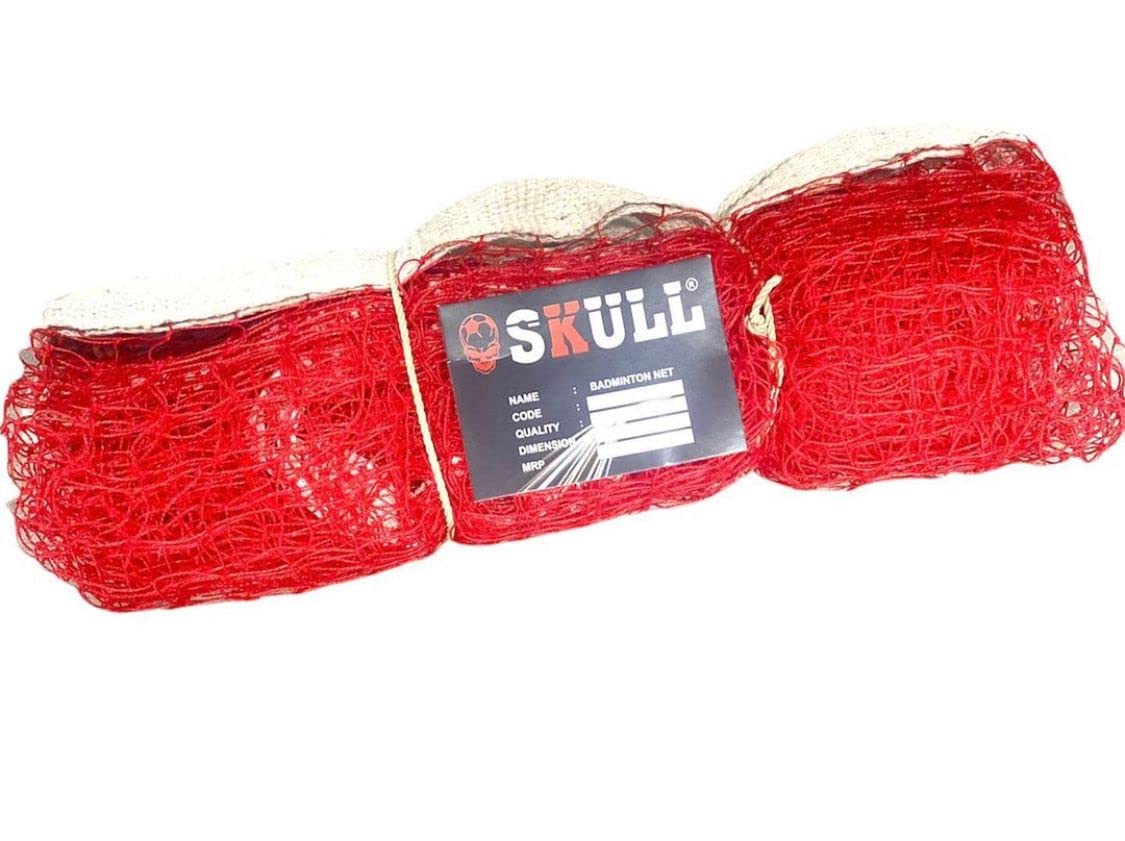 Skull Sports Industries Nylon Badminton Net Standard Size for Sports Training Practice and Fun (.85 MM Thread)-picture-32