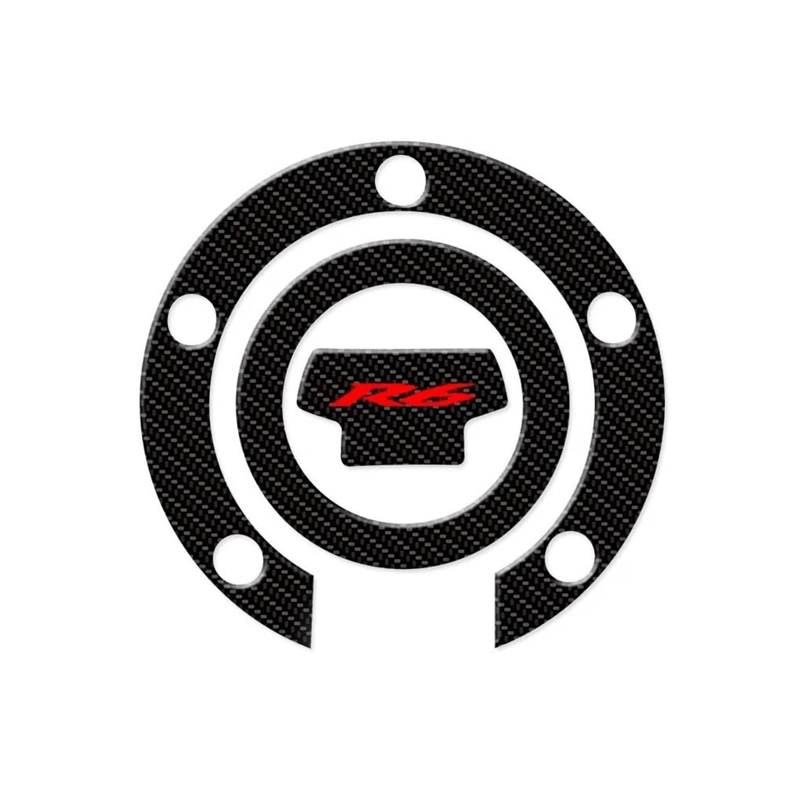 Motorcycle Tank Pad Sticker Decals Protector Accessories for Yamaha YZF R6 YZFR6 2006 2007 2008 2009-2017 Streetfighter(Color2)