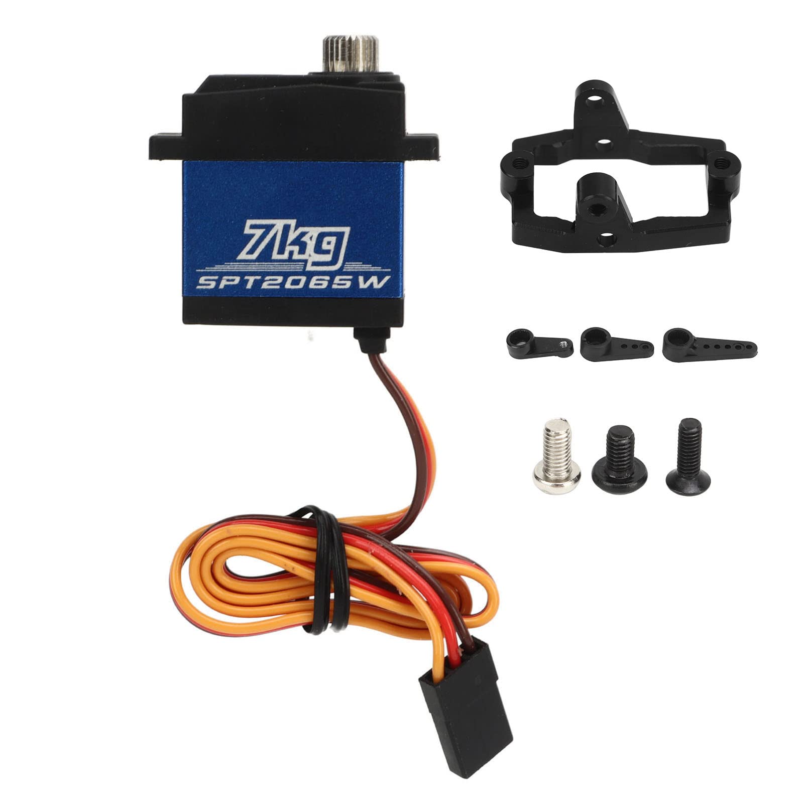 Servomotor de 7 Kg,Servo Digital de de Marchas Servo RC Impermeable para M 1/18 RC Control Remoto Coche Avión Accesorios RC