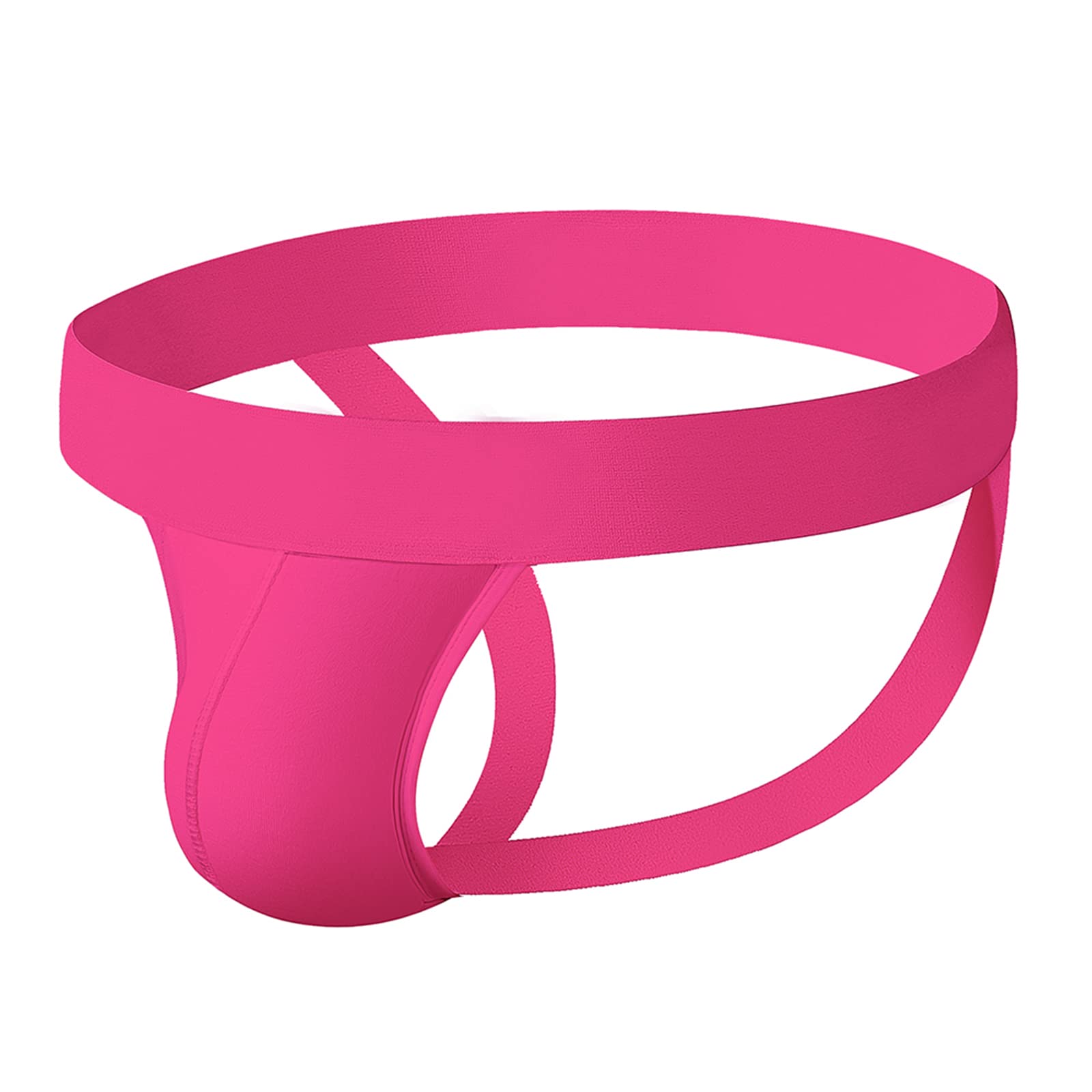 Evankin Men's #5-Pink Jockstraps Athletic Supporters Underwear Sexy Jock Strap Sports Cotton Stretch Thong (Pink,Xxl)