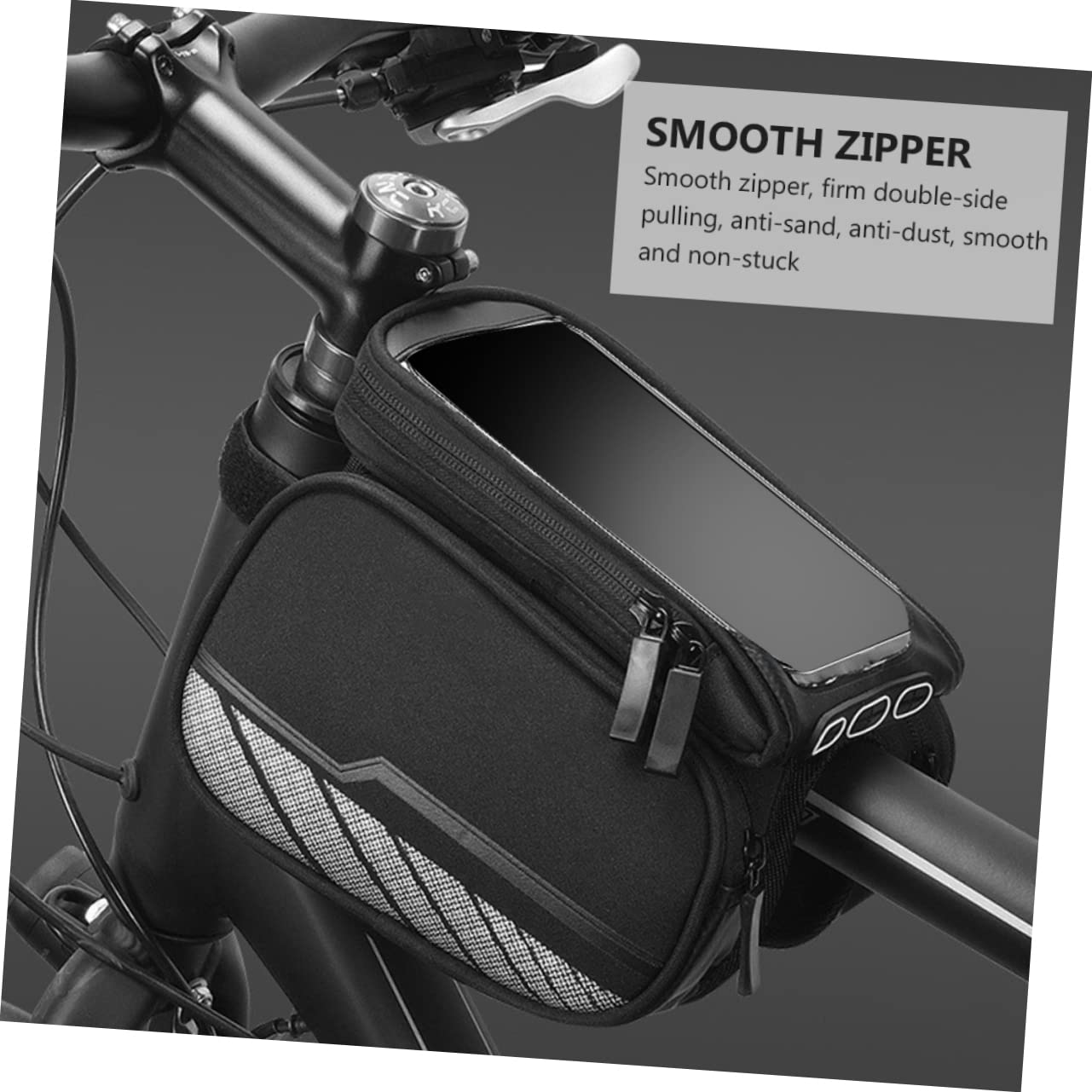 Toddmomy Borsa Per Smartphone Da Bici Con Borsello Da Manubrio Design Staccabile e Facile Installazione Protezione Per Assorbimento Degli Urti Compatibile Con Di Biciclette