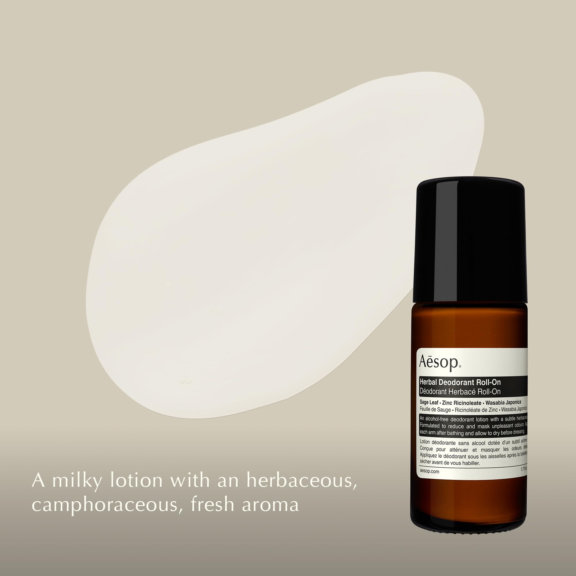 Amazon.com: Aesop Herbal Deodorant Roll on | Alcohol & Aluminum