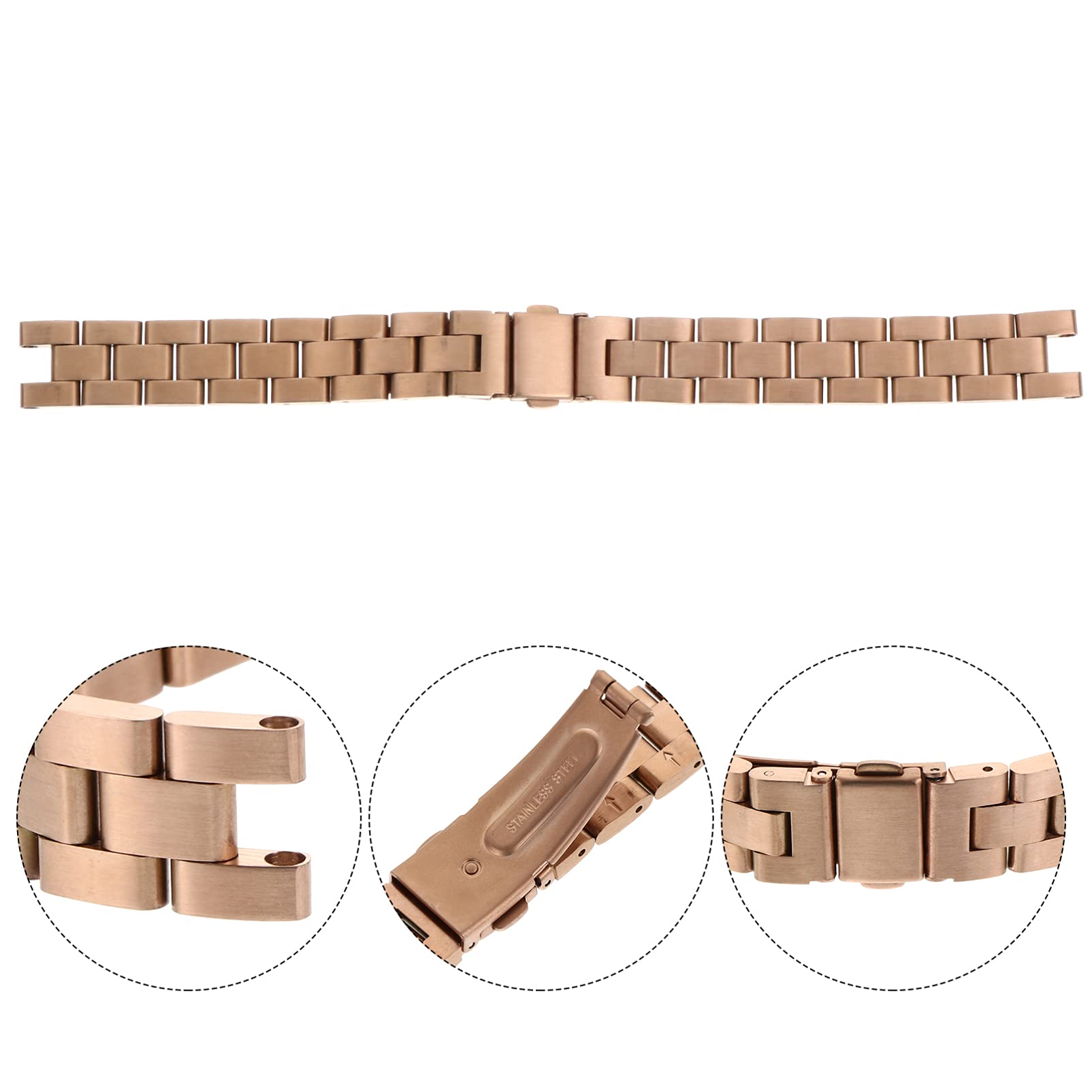Gatuida 3pièces Bracelet Pour Montre Élégant Et Ajustable Compatible Montres Connectées Doré