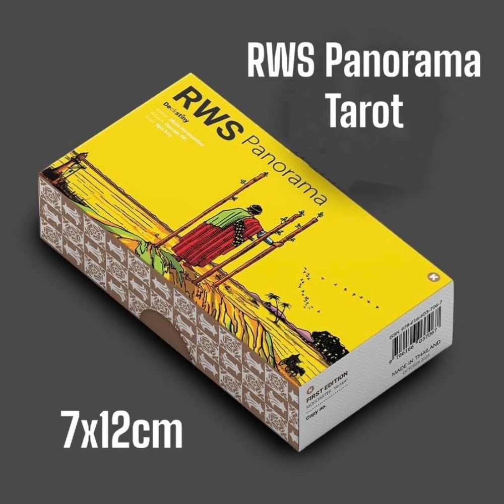 RWS Panorama Tarot | Gilded Gold Edges | 78 Cards | Wide Angle