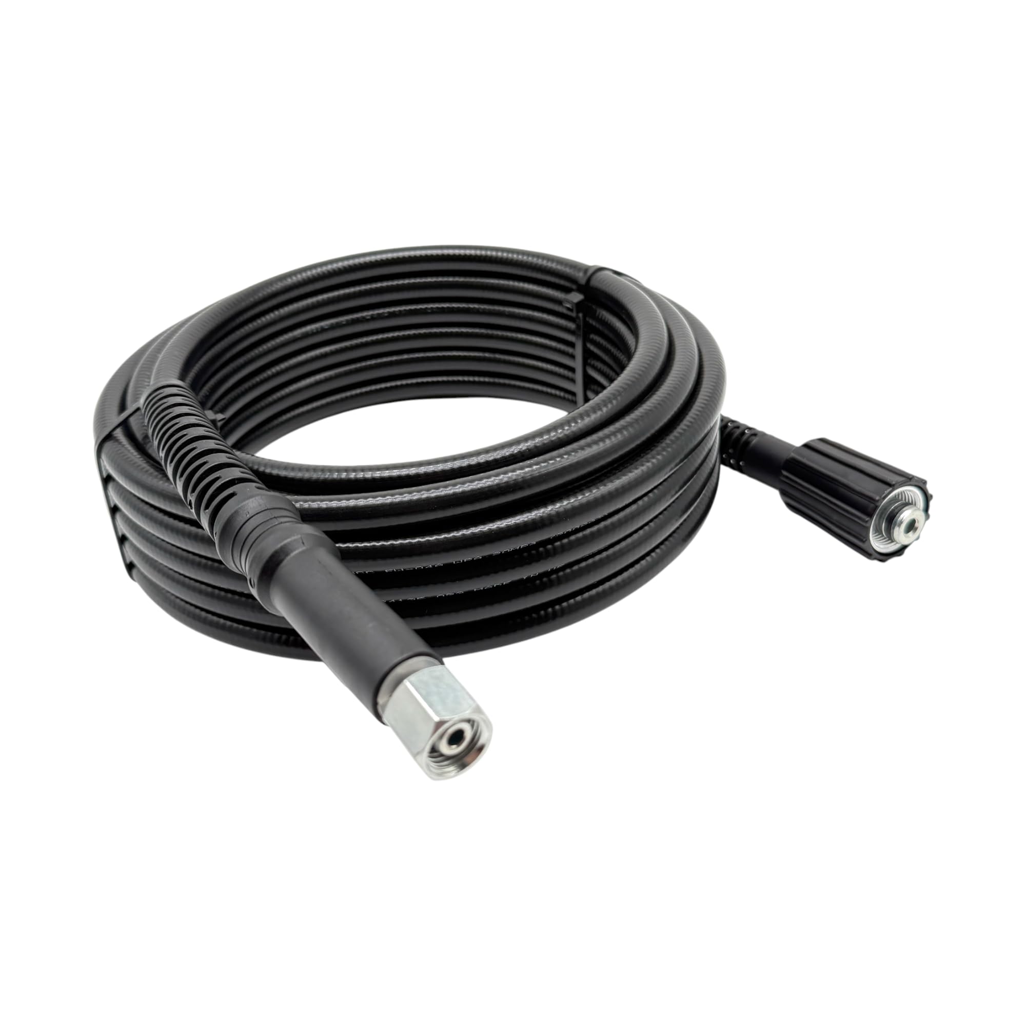 Tuyau haute pression DN6 200 bar M22 x 1,5 IG 14 mm, mandrin sur M14 IG, tuyau de rechange, pour nettoyeur haute pression compatible avec les appareils Kärcher – M&M Smartek (15 mètres)