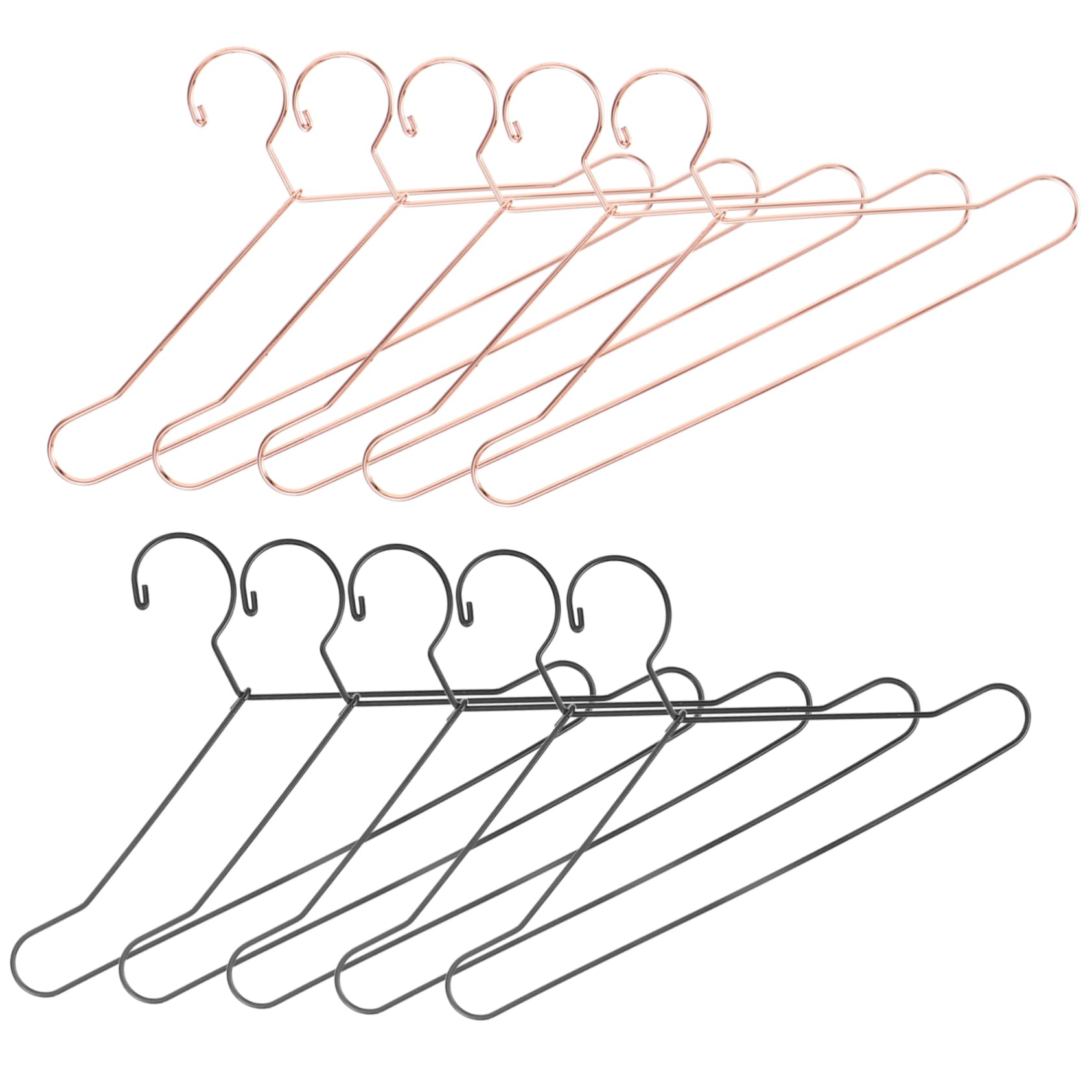BCOATH 10Pcs Hangers for Doll Clothes Lifelike Simulation Small Hangers for Hanging Clothes Smooth Surface for Safety for Doll Dresses Tops Pants Storage