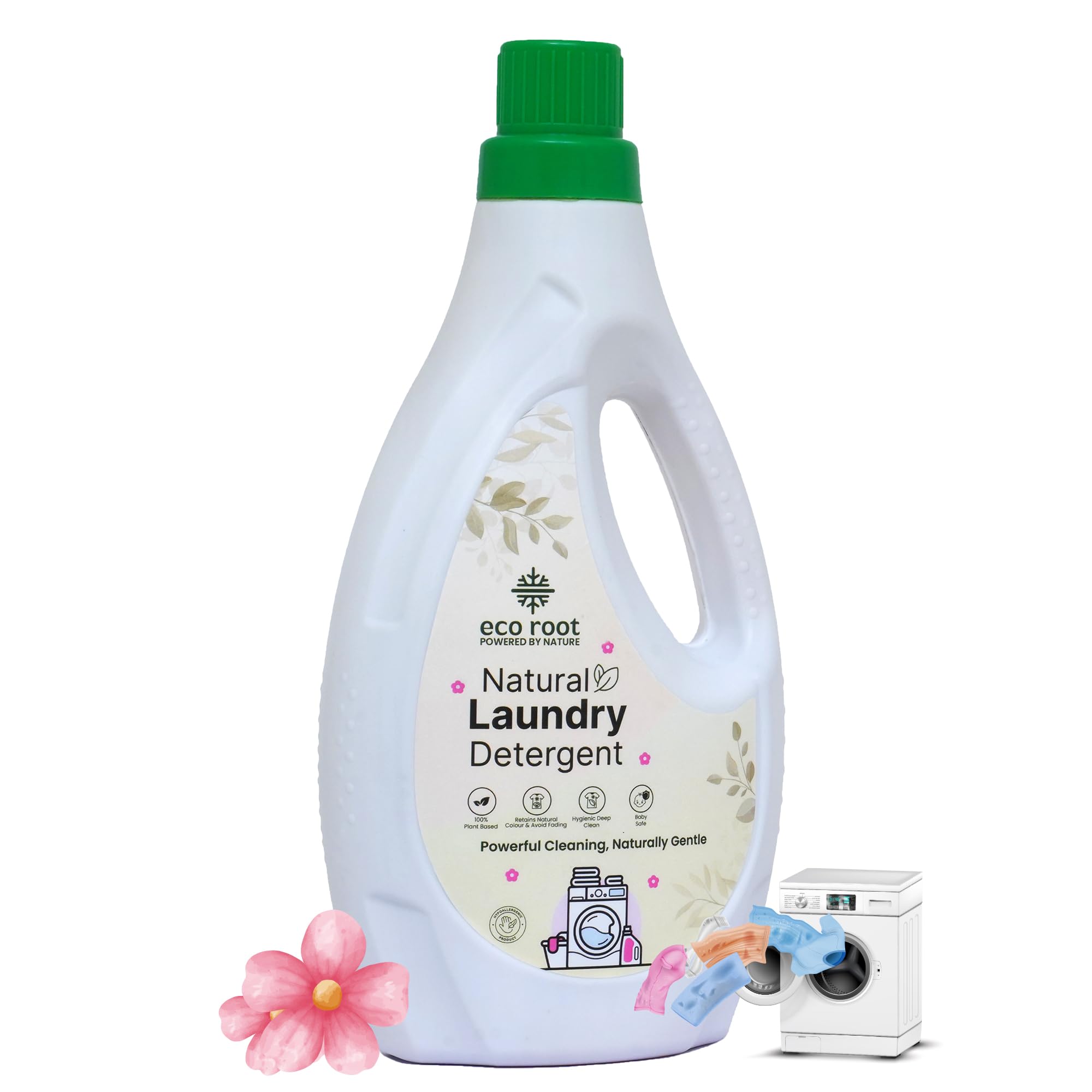 ECOROOT Natural Laundry Detergent Liquid All Natural, For Top-Front Load Machine Wash, Baby & Pet Safe, Sensitive Skin, Hypoallergenic, Eco Friendly Chemical Free Cloth Detergent 1 liter (B0D35D65B9) Amazon Price History, Amazon Price Tracker