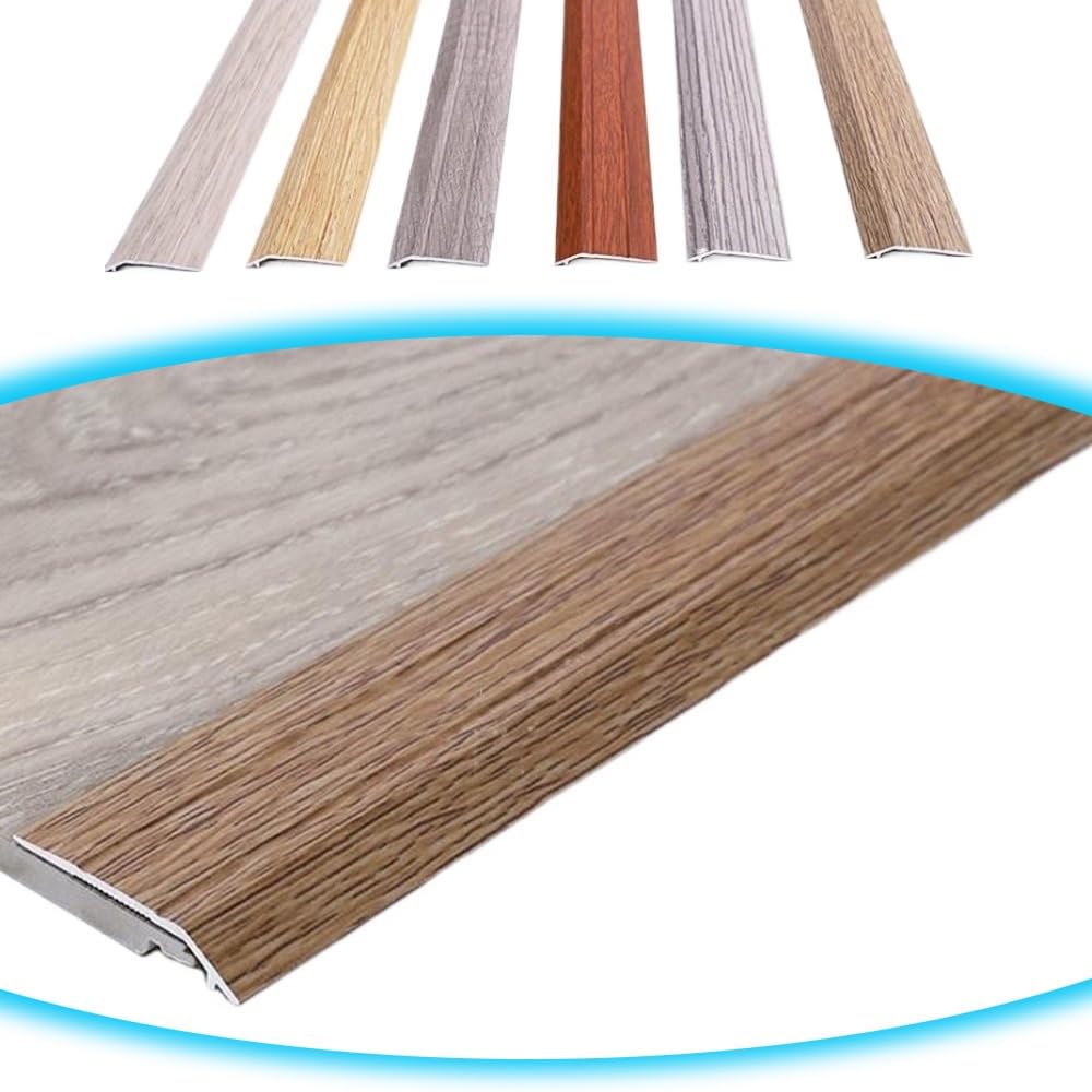 Barre de seuil moquette en aluminium gris anodisé antidérapante et durable