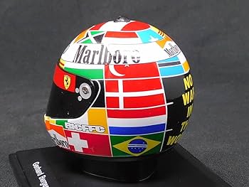 Amazon.co.jp: 1/5 ヘルメット 1995 G.ベルガー マルボロ仕様 : おもちゃ